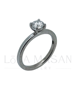 14k Gold Ring with a moissanite 