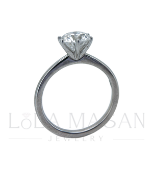 Pieejams uzreiz! Izmērs 17.8! 14K Baltā Zelta gredzens Lielais Ziediņš ar moisanītu