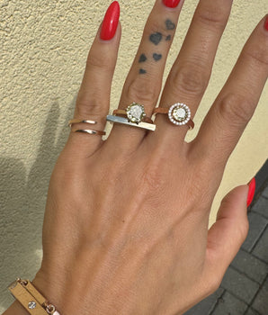 14K Zelta Gredzens Alla ar moisanītu 0.8ct