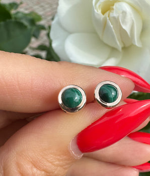 14K gold earrings with gemstones