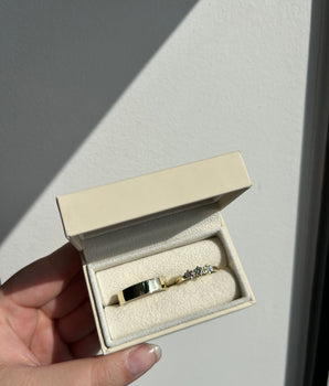 14K Gold Ring with 3 gemstones