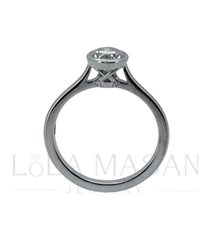 Available immediately! Size 17.8! 14k Gold Ring Oval with a moissanite 