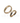 Gold wedding rings, wave shape
