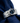 Sterling silver ring with a blue moissanite 7mm