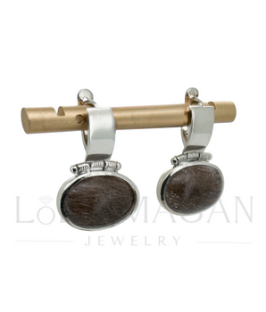 Available immediately! Silver earrings with rutilated quartz