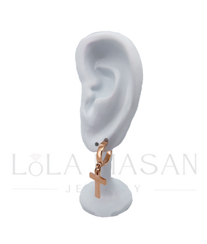 14K Gold Cross Earrings (one earring)