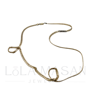 14K Zelta Kuban ķēde