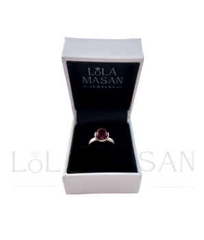 14K Zelta gredzens ar korundu