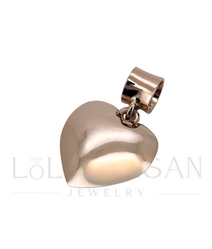 14K Gold Heart pendant (without chain)