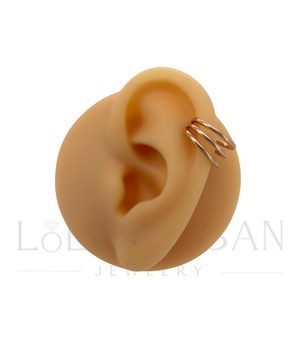 14K Gold piercing type Earring (one earring)