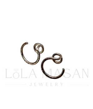 14k gold tangled earrings 