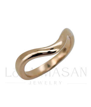 14K Gold Wave ring 