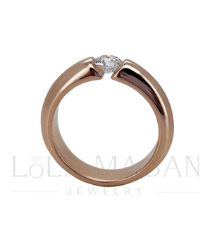 14K Gold ring with a floating gemstone