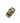 Gold ring with emerald and diamonds